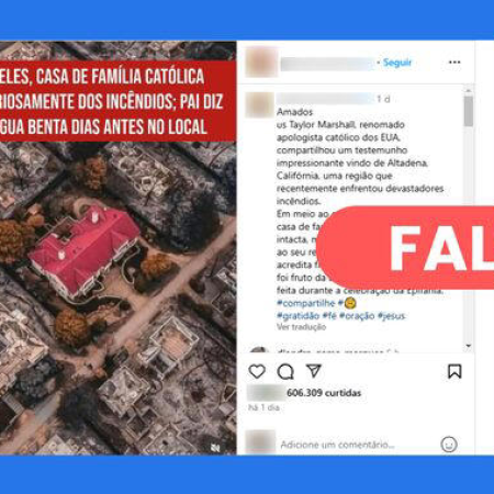 Imagem Aérea de Casa em Los Angeles Foi Gerada por IA