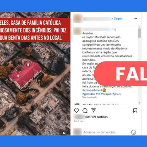 Imagem Aérea de Casa em Los Angeles Foi Gerada por IA